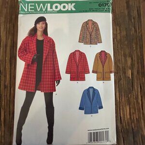 New Look Sewing Pattern 0170 Oversized Women's Blazer sizes 10-22 NWT